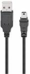 GOOBAY USB 2.0 Hi-Speed Anschlusskabel A/B 93229, 0,3 m, schwarz