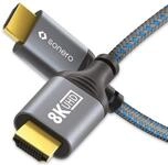 SONERO HDMI-Kabel, 8K60, grau/blau, 2 m