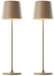 BRILLIANT LED-Akku-Tischleuchte Kaami, 2 W, 310 lm, 3000 K, cappuccino, 2er Set