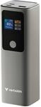 VERBATIM Powerbank, Charge'n'Go, 183 W, 27000 mAh, 1x USB-C, 1x USB-A, metall-grau