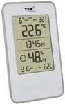 TFA Digitales Thermo-Hygrometer, 30.5057.02, wei&szlig;