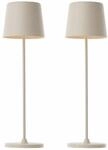 BRILLIANT LED-Akku-Tischleuchte Kaami, 2 W, 310 lm, 3000 K, beige, 2er Set