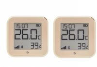 SHELLY WLAN-Temperatur- u. Feuchtigkeitssensor Plus H&T Gen. 3, BT, Mokka, 2...