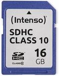 INTENSO SDHC Card 3411470, 16 GB, Class 10