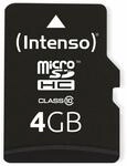 INTENSO MicroSDHC Card 3413450, 4 GB
