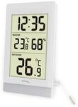 TECHNOLINE Innen-/Au&szlig;enthermometer WS7039, wei&szlig;/silber