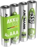 ANSMANN NiMH Akku Micro AAA 550 mAh maxE 4 St&uuml;ck