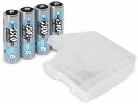 ANSMANN 5035442, ANSMANN NiMH-Mignon-Akku, maxE, 2500 mAh, 4 St&uuml;ck, mit Batterienbox
