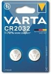 VARTA Knopfzelle Lithium, CR2032, 3V 2 St&uuml;ck