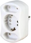 KOPP DUOversal Adapter-Stecker 179602001, 4-fach, BS, wei&szlig;