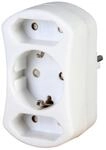 KOPP Euro- und Schutzkontakt-Adapterstecker 177602009, BS, wei&szlig;