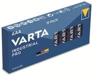 VARTA Batterie Alkaline, Micro, AAA, LR03, 1.5V, Industrial Pro, 10 St&uuml;ck