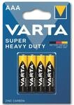 VARTA Batterie Zink-Kohle, Micro, AAA, R03, 1.5V, Superlife, 4 St&uuml;ck