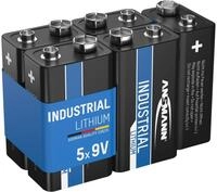 ANSMANN Lithium-Batterie, INDUSTRIAL, 9V-Block, 5 St&uuml;ck