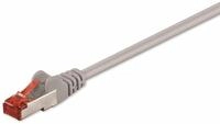 GOOBAY CAT.6 Netzwerkkabel, S/FTP, PIMF, CU, LSZH, grau, 0,5 m