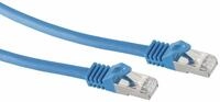 S-IMPULS RJ45 Patchkabel S/FTP (PIMF), m. CAT.7 Rohkabel, 20 m, blau