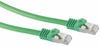 S-IMPULS RJ45 Patchkabel S/FTP (PIMF), m. CAT.7 Rohkabel, 2 m, gr&uuml;n