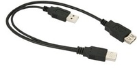 GOOBAY USB 2.0-Y-Stromversorgungskabel
