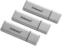 INTENSO USB-Stick Alu Line 3521483 USB 2.0 32GB 3er Pack silber