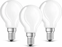 OSRAM LED-Lampe BASE P, E14, EEK: E, 4W, 470 lm, 2700 K, 3 St&uuml;ck