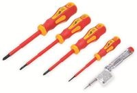 BGS TECHNIC VDE-Elektriker-Schraubendreher-Satz DYT 35815, 5-tlg.