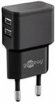 GOOBAY USB-Lader 44951, 2-fach, 2,4 A, 12 W, schwarz