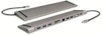 LOGILINK USB 3.2 Docking-Station UA0373, USB-C, USB-Port, PD, silver