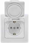 DELPHI Schutzkontakt-Steckdose 16A/250V, wei&szlig;, IP44
