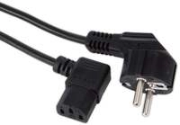 GOOBAY Kaltger&auml;tekabel mit Winkelstecker, 2m, schwarz