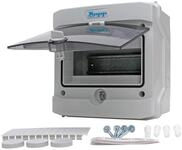 KOPP Aufputz-Feuchtraum-Verteilerkasten N8D, IP65, mit T&uuml;r, 1-reihig, 8 Pole