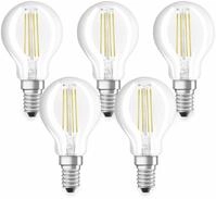 OSRAM LED-Lampe BASE CLASSIC P, E14, EEK: E, 4 W, 470 lm, 2700 K, 5 Stk.