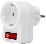 KOPP Schutzkontakt-Zwischensteckdose 470112003, Schalter, BS, wei&szlig;