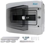 KOPP Aufputz-Feuchtraum-Verteilerkasten N12C, IP65, mit T&uuml;r, 1-reihig, 12 Pole