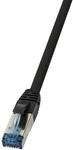 LOGILINK Patchkabel PUR CAT.6A S/FTP schwarz 50m