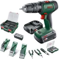 BOSCH Akku-Bohrschrauber-Set UniversalImpact 18V + Systembox, 06039D4108