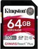 Kingston SDR2/64GB, KINGSTON SD-Card Canvas React Plus 64GB