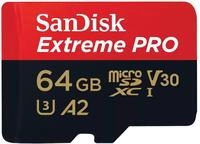 SANDISK MicroSD-Card Extreme Pro 64GB