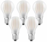 OSRAM LED-Lampe BASE CLAS A, E27, EEK: E, 7W, 806 lm, 2700 K, 5 Stk. matt