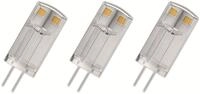 OSRAM LED-Lampe, EEK: F, G4, 0,9 W, 100 lm, 2700 K, 3er Set