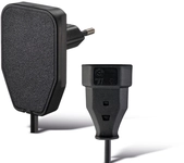 GEBRO Euro-Verl&auml;ngerung, schwarz, 0,8 m, Winkelstecker