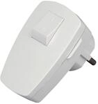 KOPP Schutzkontakt-Stecker 170402006, mit Schalter, wei&szlig;