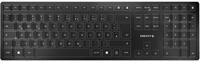 CHERRY Tastatur KW 9100 Slim schwarz/silber
