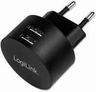 LOGILINK USB-Lader PA0218, 2-fach, 2,1 A, schwarz