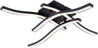 N&Auml;VE LED-Deckenleuchte 1383222, 24W, 2400lm, 3000K, 45cm, schwarz