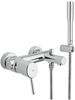 Grohe 32212001, Grohe Concetto Badearmatur mit Brauseset chrom