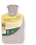 Gr&uuml;nspecht Naturkautschuk-W&auml;rmflasche mit Bio-Bezug gro&szlig;