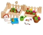 GOKI Accessoires Mein kleiner Garten f&uuml;r Puppenh&auml;user (32-tlg)
