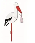 GOKI Blumenstecker Storch mit Babytuch