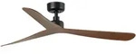 DC Deckenventilator Rocker Schwarz-Nussbaum 132 cm