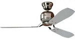 Deckenventilator Industrie II Chrom mit Wandschalter